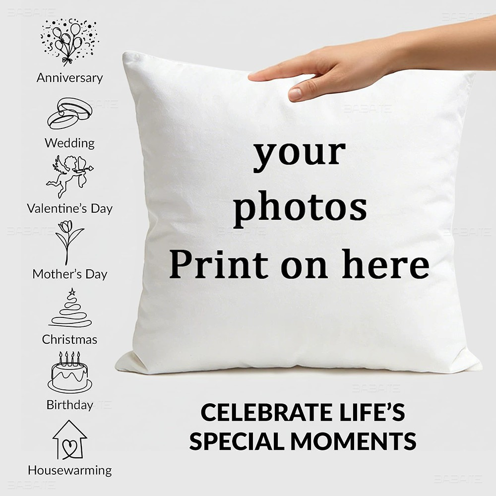 Home Textiles Photos - Custom Photo Print Pillow Cover Personalized