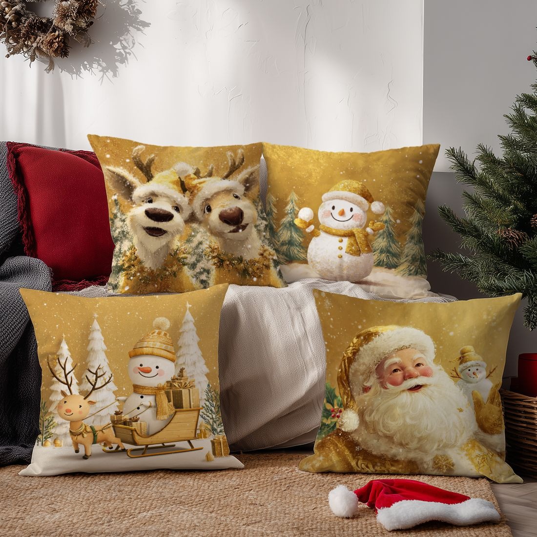 Festive Christmas Pillowcases: - Home Textiles News 评论和价格
