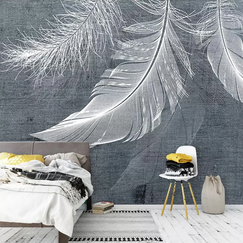 Modern Simple Feather Photo Mu - Home Textiles Photos 评论和价格