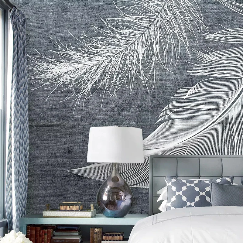 Modern Simple Feather Photo Mu - Home Textiles Photos 评论和价格