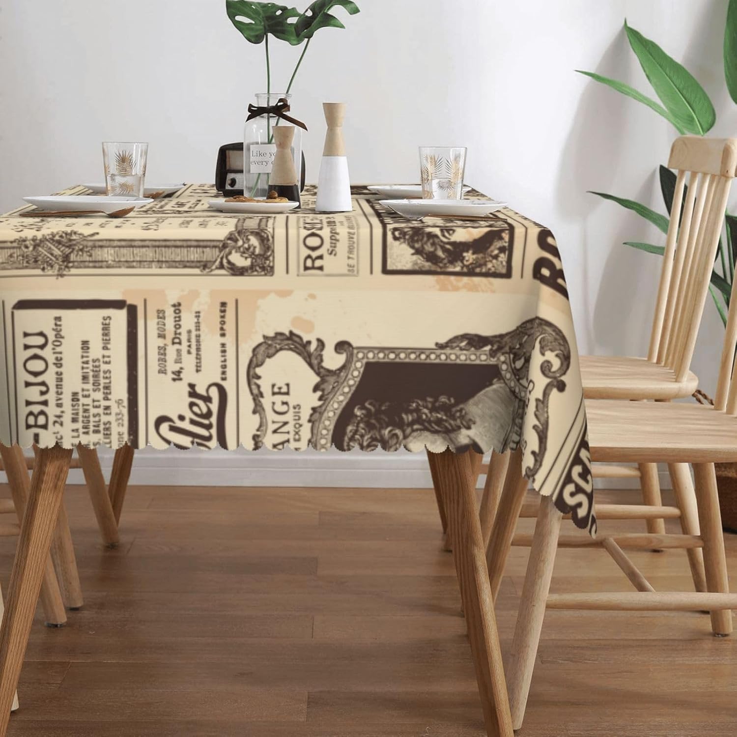 Vintage Paris France Newspaper - Home Textiles News 评论和价格