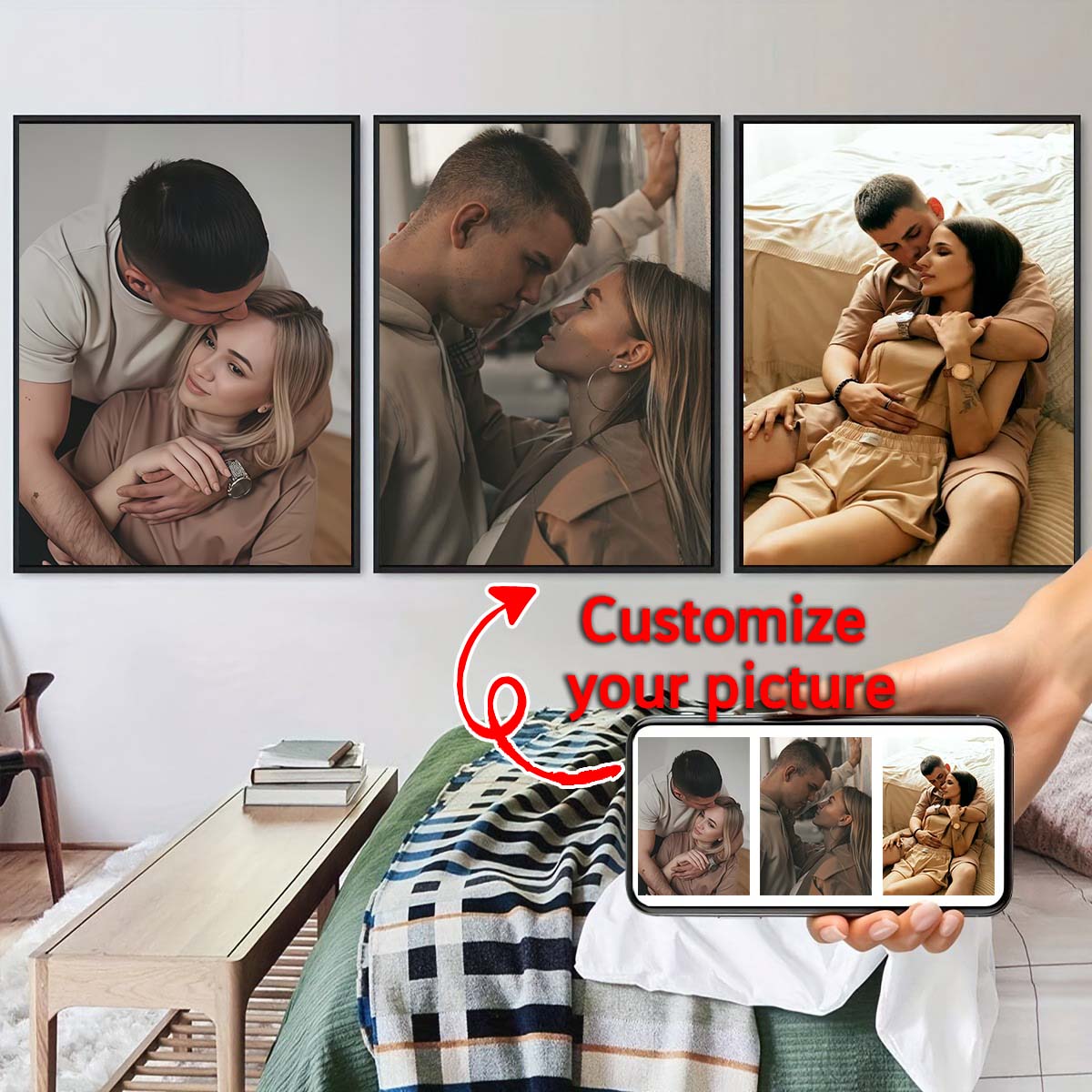 Triptych - 2D custom photo woo - Home Textiles Photos 评论和价格