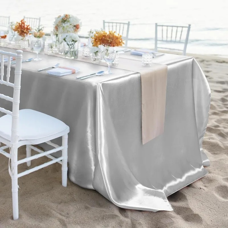 Satin Tablecloth Smooth Silky  - Home Textiles News 评论和价格
