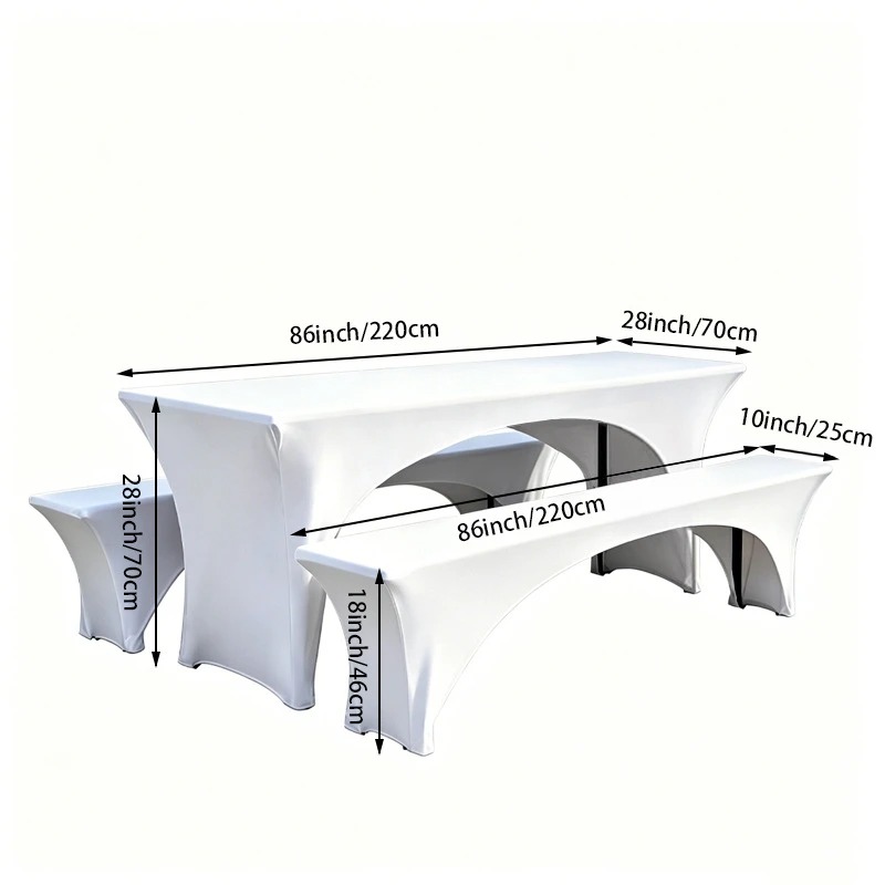3Pcs Spandex Table Cover Open  - Home Textiles News 评论和价格