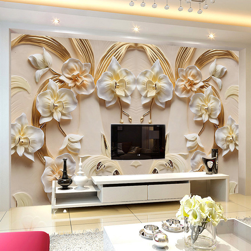 Custom Photo Wallpaper 3D Reli - Home Textiles Photos 评论和价格