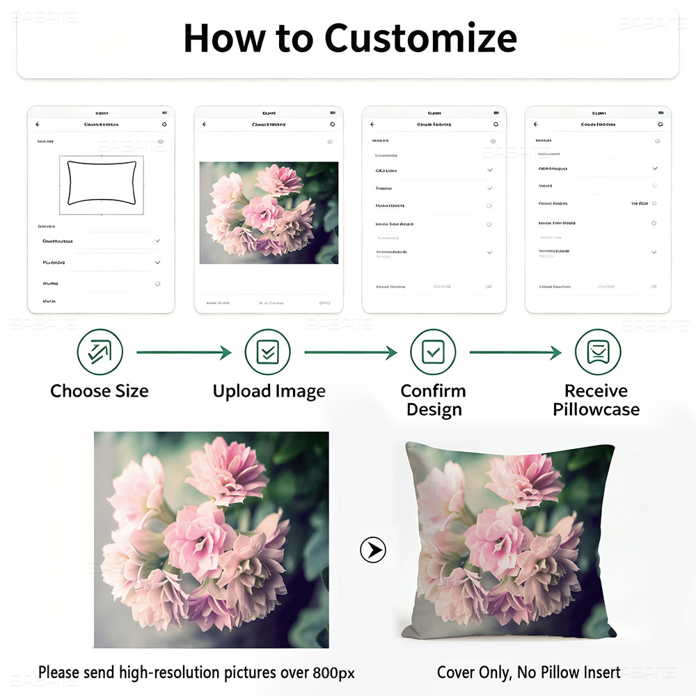Custom Photo Print Pillow Cove - Home Textiles Photos 评论和价格
