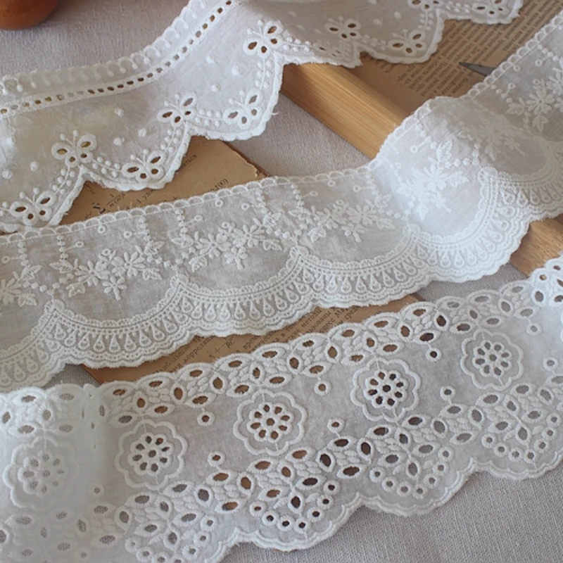 White Cotton Lace Ribbon, DIY  - Home Textiles Photos 评论和价格