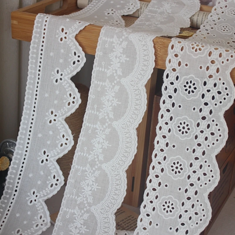 White Cotton Lace Ribbon, DIY  - Home Textiles Photos 评论和价格