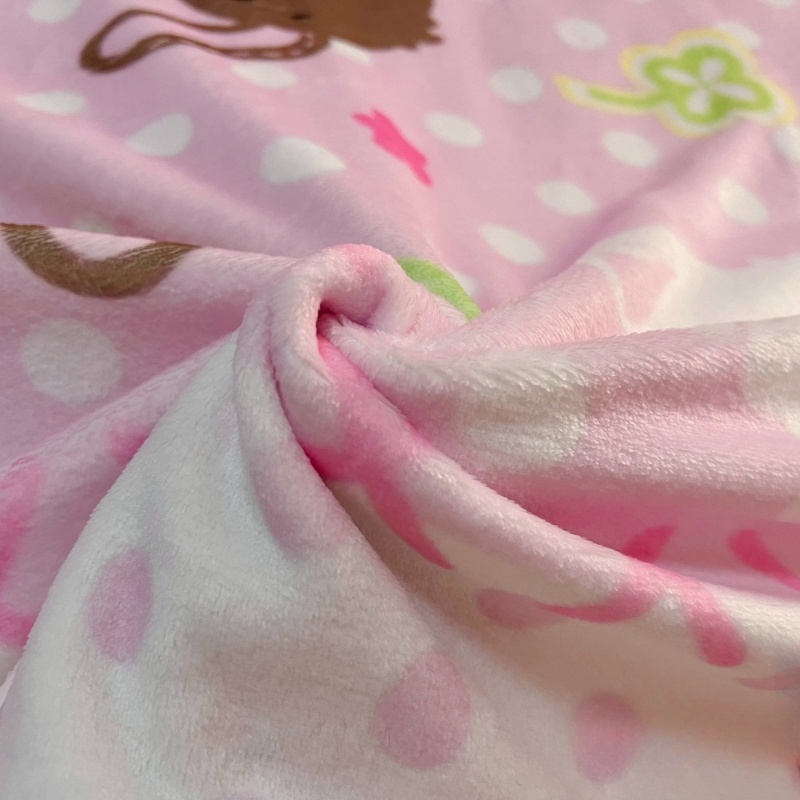 Cute Sugarbunnies Coral Plush  - Home Textiles Blanket 评论和价格