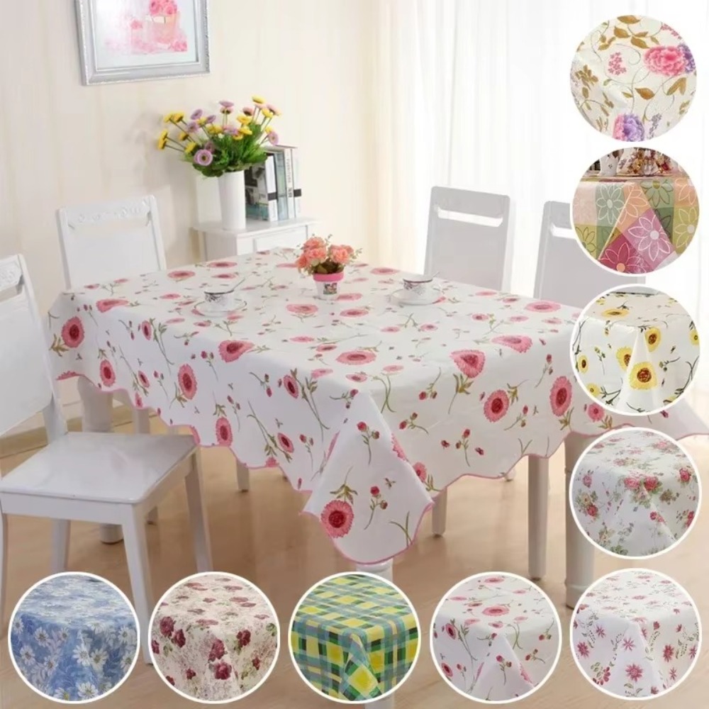 Waterproof PVC Table Cloth Hom - Home Textiles News 评论和价格