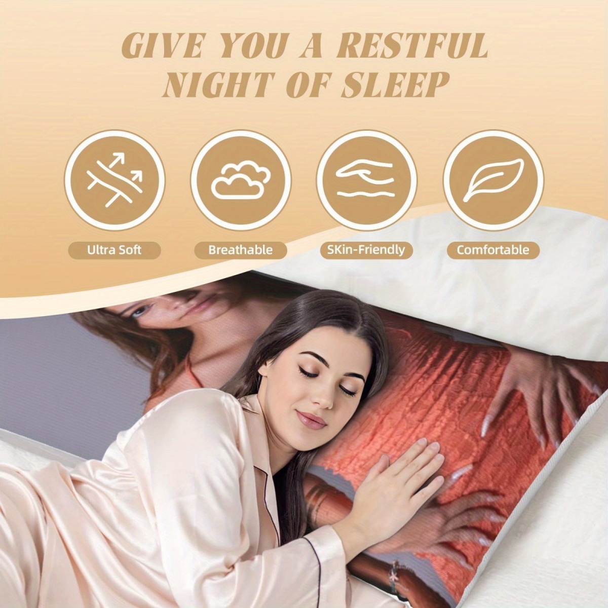 1 Custom Photo Body Pillowcase - Home Textiles Photos 评论和价格