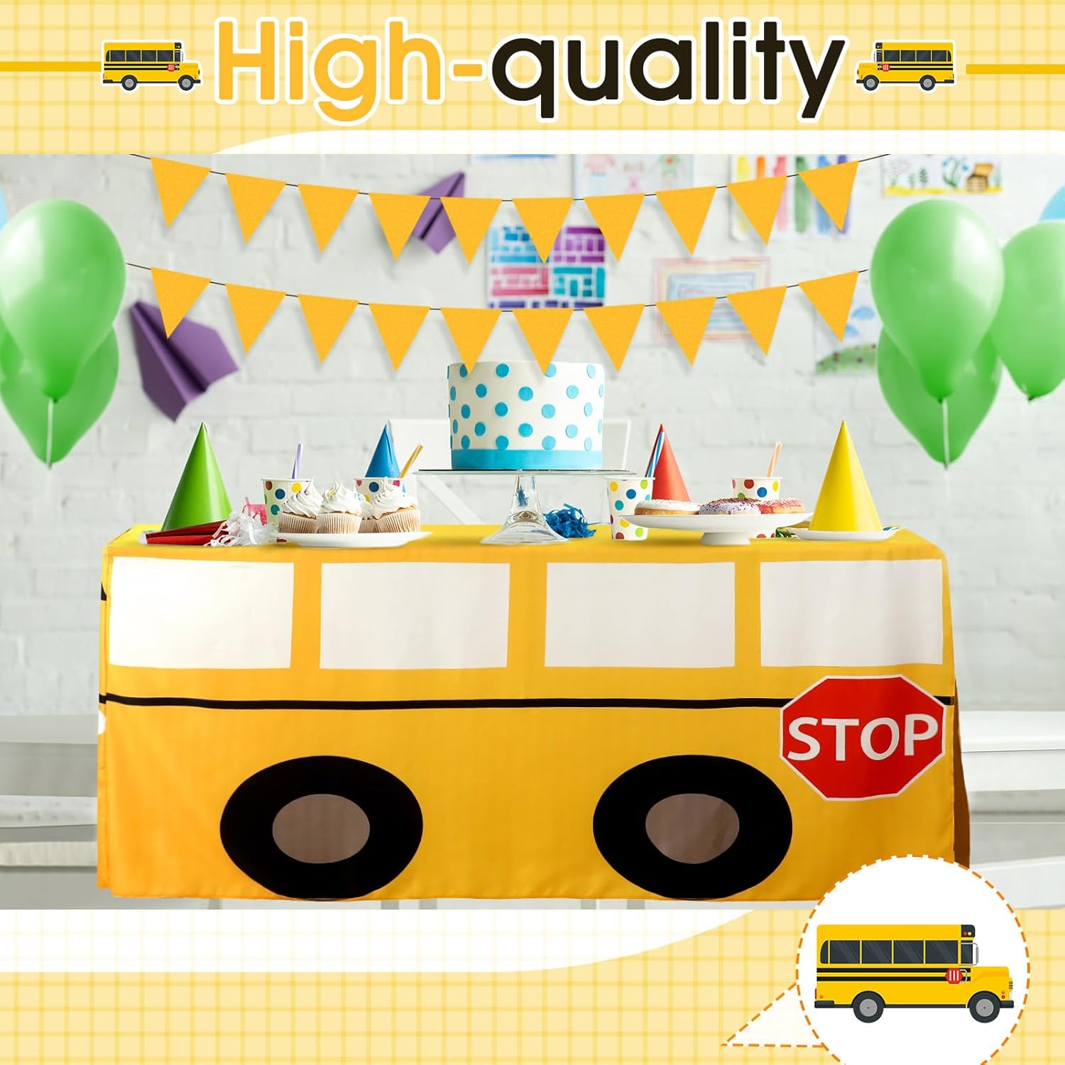 Cartoon School Bus Tablecloth  - Home Textiles News 评论和价格